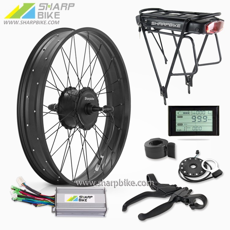 FAT TIRE ELECTRIC BIKE KIT FOR ELECTRIC MOUNTAIN BIKE SKF03S90 Sharpbike