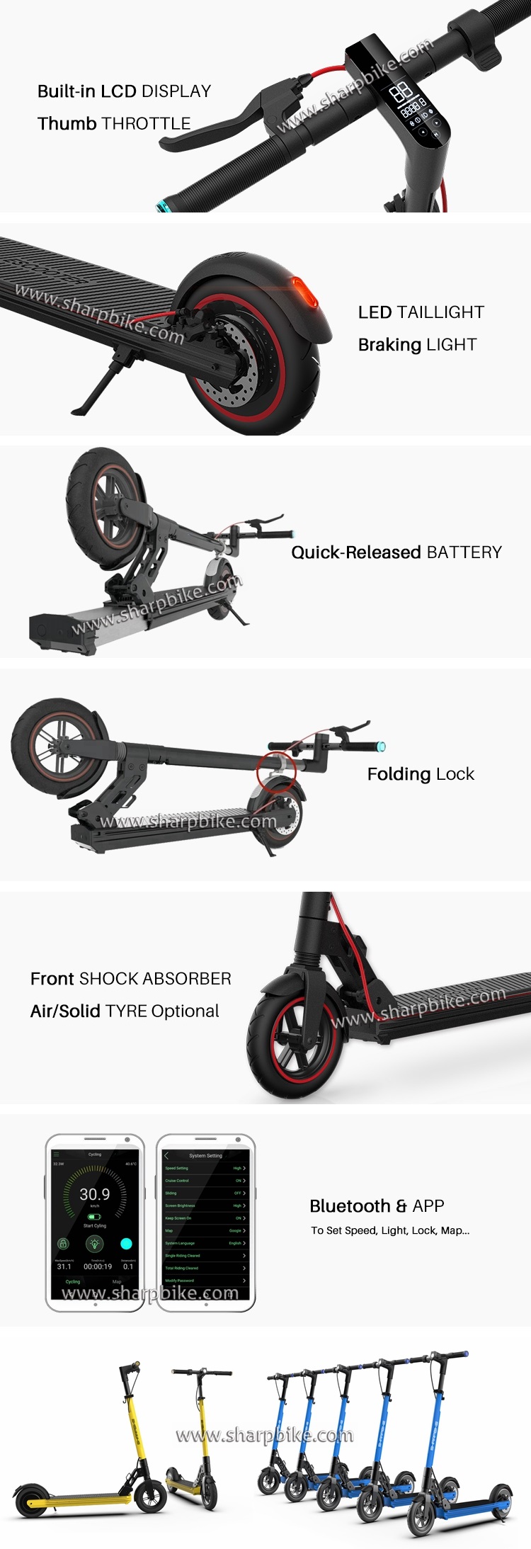 SP08ES-P2-details-8.5-inch-folding-electric-kick-scooter