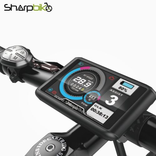 H6C Electric Bike LCD Display Meter 24V-60V E Scooter LCD Panel Color