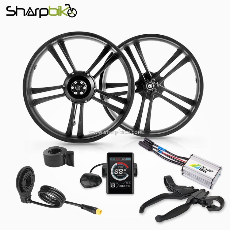 SKF04S2-sharpbike-20-inch-fat-tire-electric-bike-hub-motor-kit-with-colorful-display