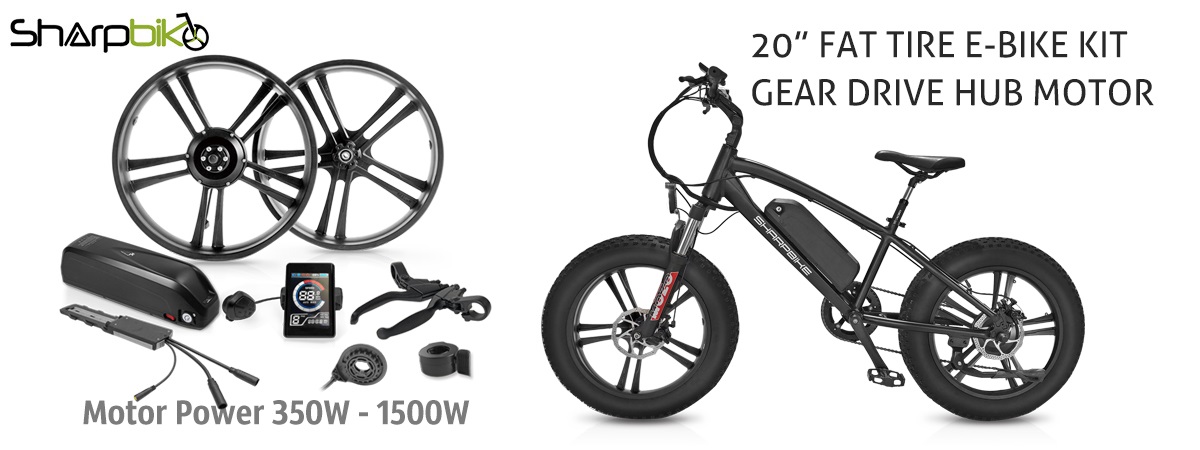 sharpbike-20-inch-fat-tire-electric-bike-kit-1500w